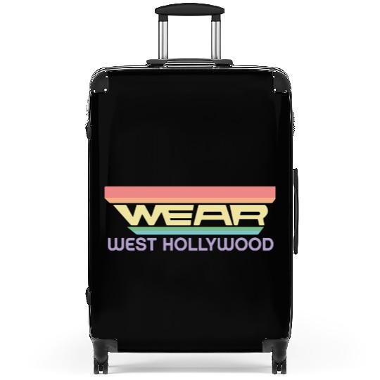 Wear West Hollywood Apparel with Vintage Rainbow Suitcases