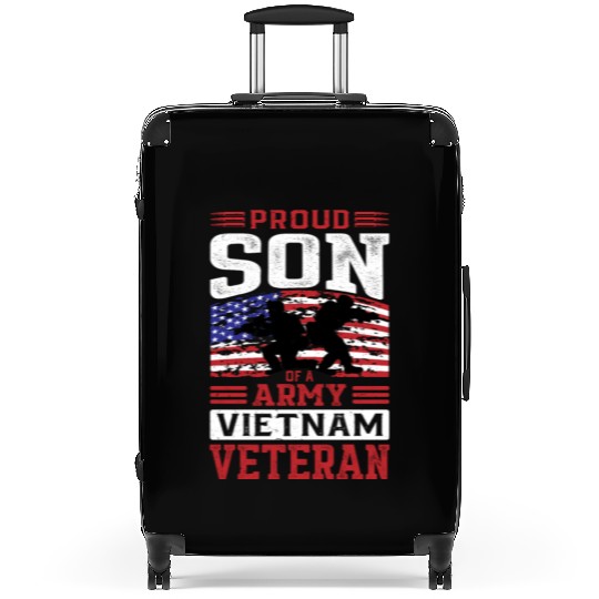 Proud Son Of A Army Vietnam Veteran Suitcases