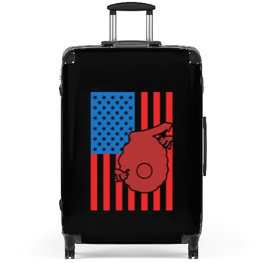 Beekeeping US Flag Suitcases