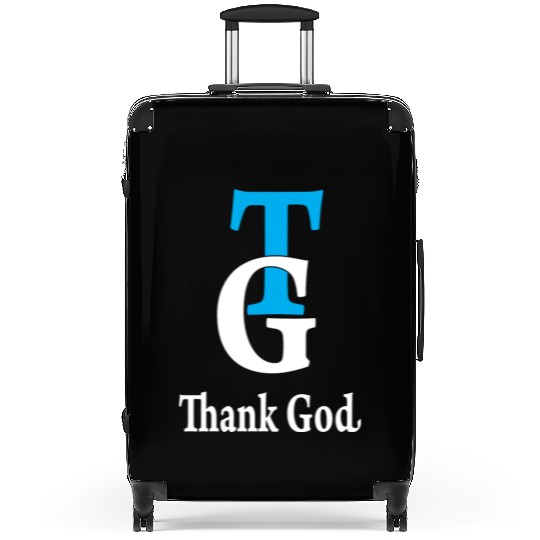 Thank God TG Love Jesus Christian Christmas Suitcases