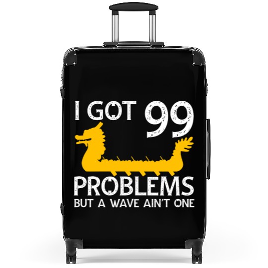 Funny Dragon Boat Racing Paddle Suitcases