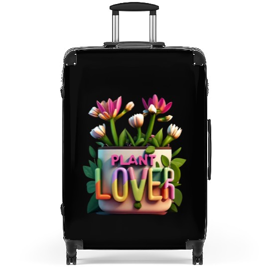 Plant Lover, Flower Lover 3D Aesthetic Design Suitcases