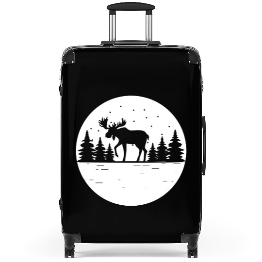 Moose Forest Deer Elk Canada Nature Wilderness Suitcases