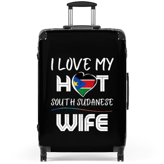 Funny I Love My Hot South Soudanese Wife Husband Suitcases