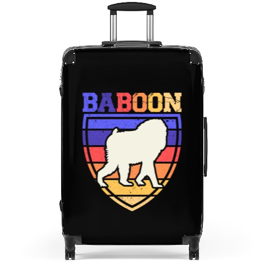 Baboon Monkey Lover Wildlife Animal Zookeeper Suitcases