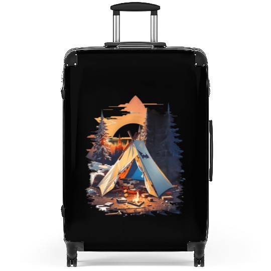 Ripped tent Unisex Suitcases