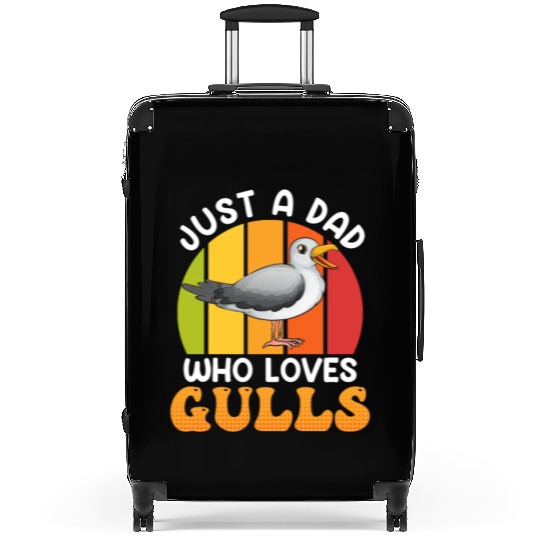 Just a Dad who loves Seagulls Bird lover Men Suitcases