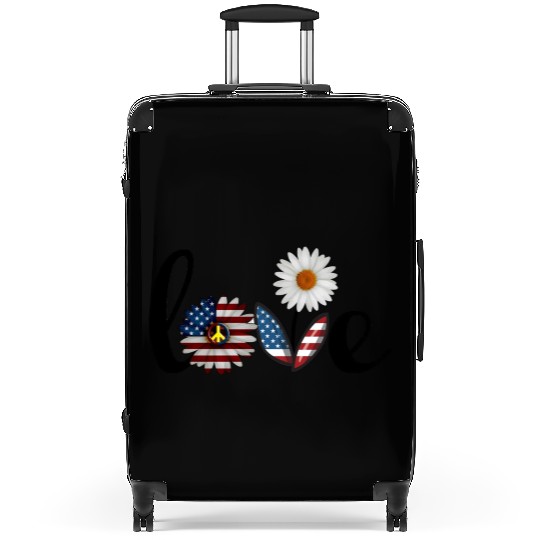 Love daisy solid Suitcases