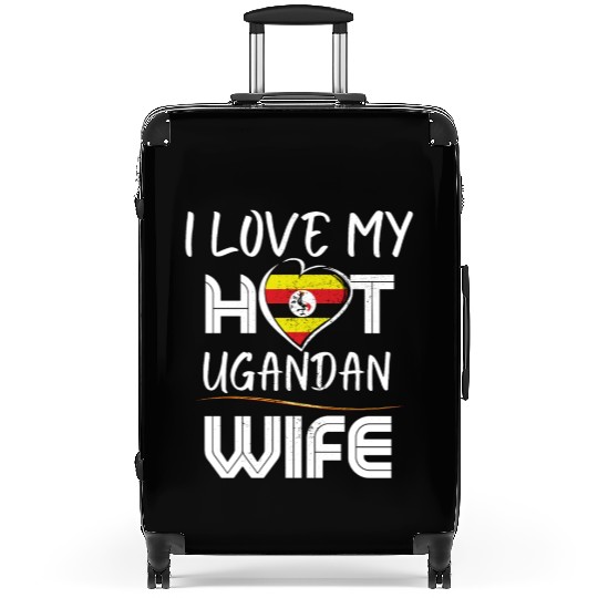Funny I Love My Hot Ugandan Wife Husband Suitcases
