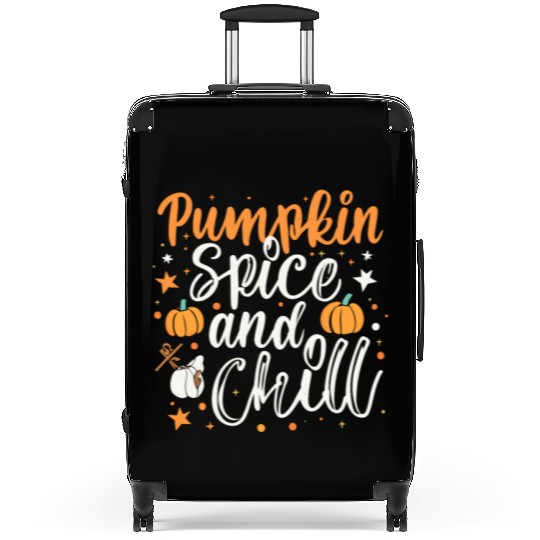 Pumpkin spice and chill halloween gift Suitcases