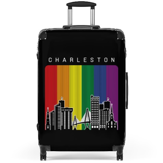 Charleston City Rainbow Flag Gay Pride Suitcases