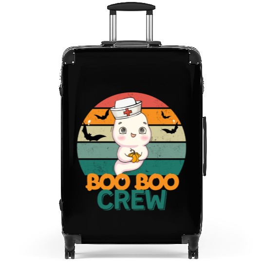 Boo Boo Crew Ghost Halloween Paramedic Nurse Ghost Suitcases