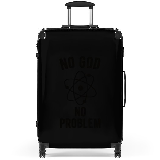 Atheist Atheism Anti Religion Securalism God Sucks Suitcases