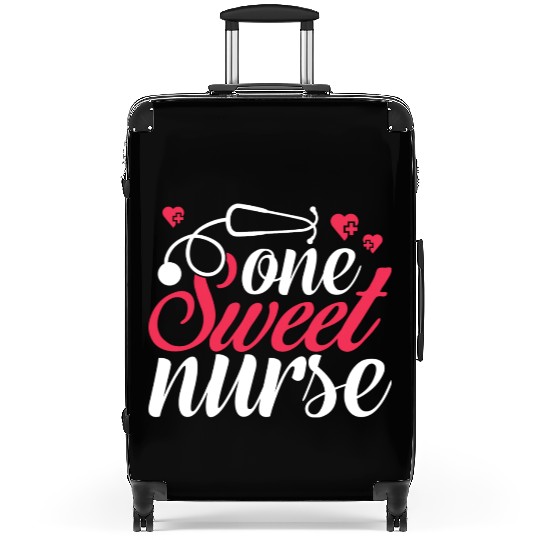 One Sweet Nurse Valentines Day Suitcases