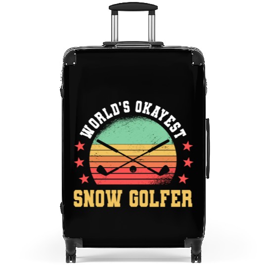 Funny Snow Golf Gift Suitcases