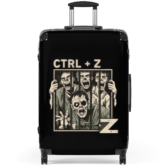 Ctrl z zombies for halloween gift Suitcases