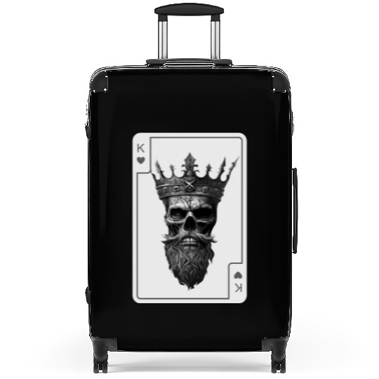 King of Hearts Creepy Card Game Poker Suitcases