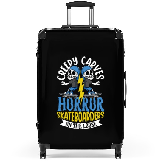 Spooky Horror Skateboarder Halloween Skateboarding Suitcases