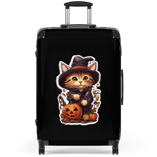 Happy Halloween Pumpkin Cat 43 Suitcases