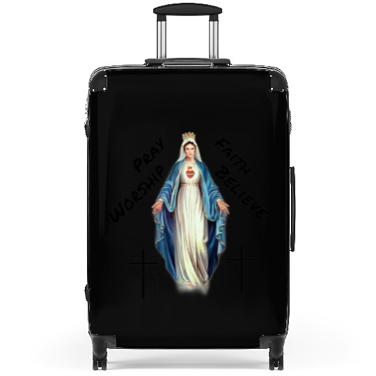 Virgin mary Suitcases