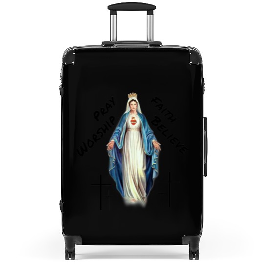 Virgin mary Suitcases