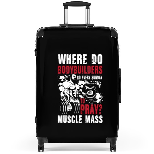 Bodybuilder Pray Muscle Mass Suitcases