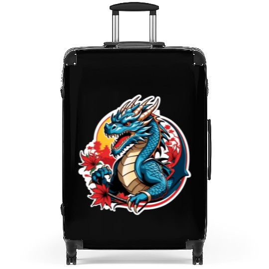 BLUE DRAGON ANGRY Suitcases
