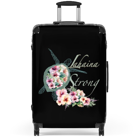Lahaina Strong: Hibiscus and Sea Turtle Suitcases
