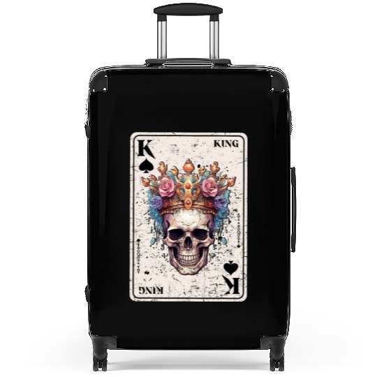 King on Spades Horror Halloween Card Game Creepy Suitcases
