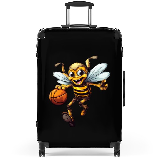 Laughing basketball bee Suitcases