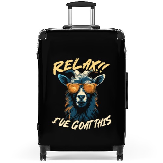 Goat Lover Kid Ranch Wool Farm Animal Farming Suitcases