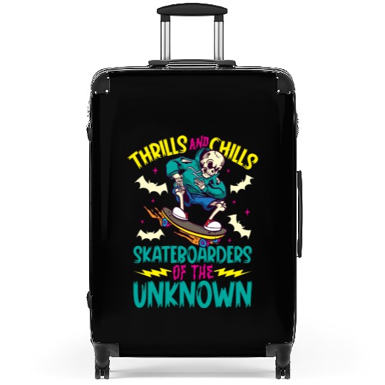 Spooky Horror Skateboarder Halloween Skateboarding Suitcases