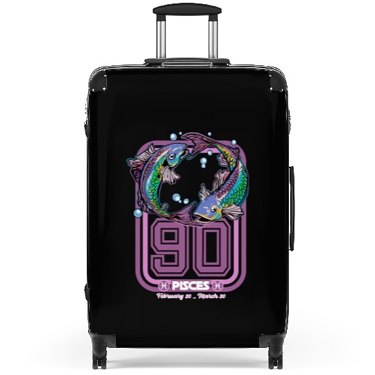 Pisces Born in 1990 Zodiac star sign horoscope Ast Suitcases