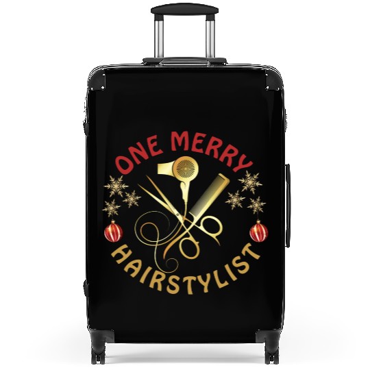 One Merry Hairstylist Love is in Hair Christmas Suitcases