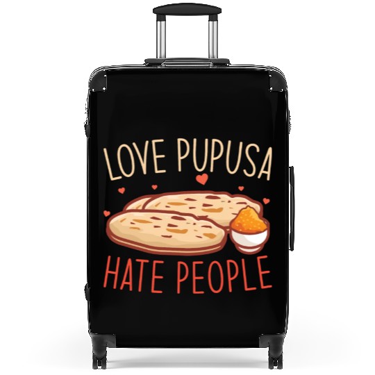 Pupusa Food Salvadoran Dish Tortilla Suitcases