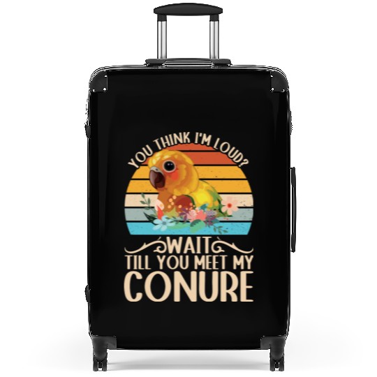 You Think I'm Loud? Sun Conure Parrot Suitcases