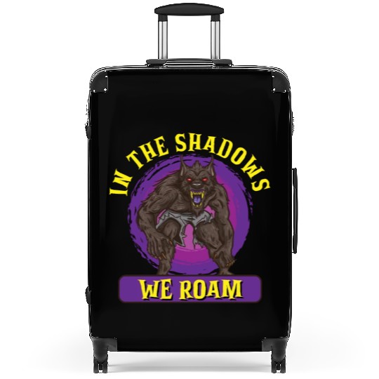 Funny Horror Werewolf Lycanthropy Full Moon Shapes Suitcases