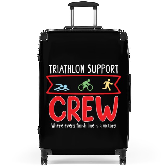 Triathlon Swim Bike Run Triathlete Sport Gift Suitcases