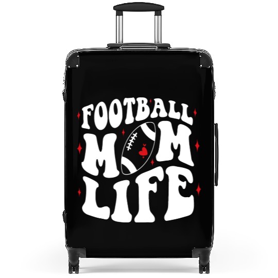 Livin That Football Mom Life Game Day Cheer Mom Suitcases
