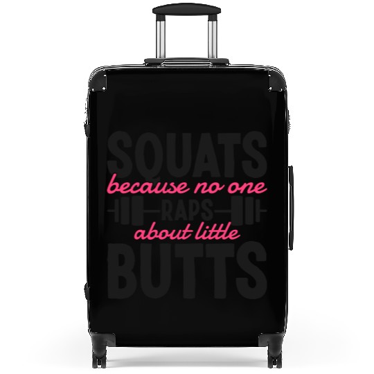 Funny Squat Work Out Gym Weight Training Leg Day Suitcases