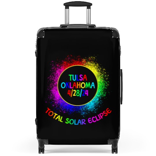 Total Solar Eclipse Tulsa Oklahoma 4/28/24 Kids Suitcases