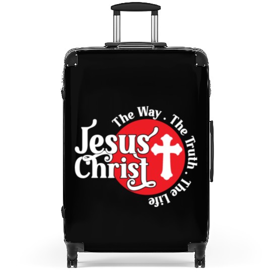 Love Jesus The Way The Truth The Life Christian Suitcases