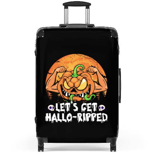 Lets Get Hallo Ripped Suitcases Funny Halloween