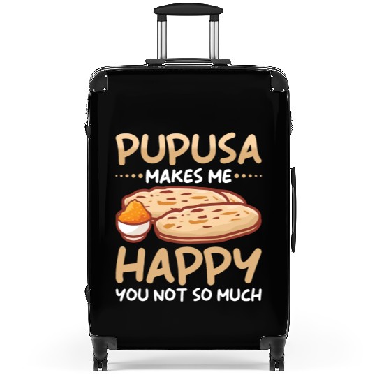 Pupusa Food Salvadoran Dish Tortilla Suitcases