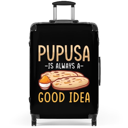Pupusa Food Salvadoran Dish Tortilla Suitcases