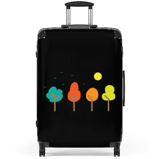 Comic Trees Nature Forests Leaves Environment Suitcases