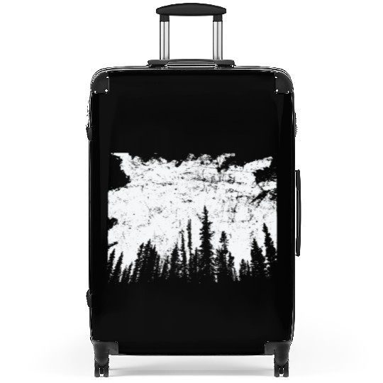Forest at Night Nature Leaves Environment Suitcases