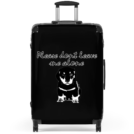 Cute rottweiler puppy Suitcases