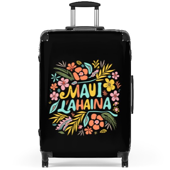 Maui Strong Lahaina Flower floral Suitcases