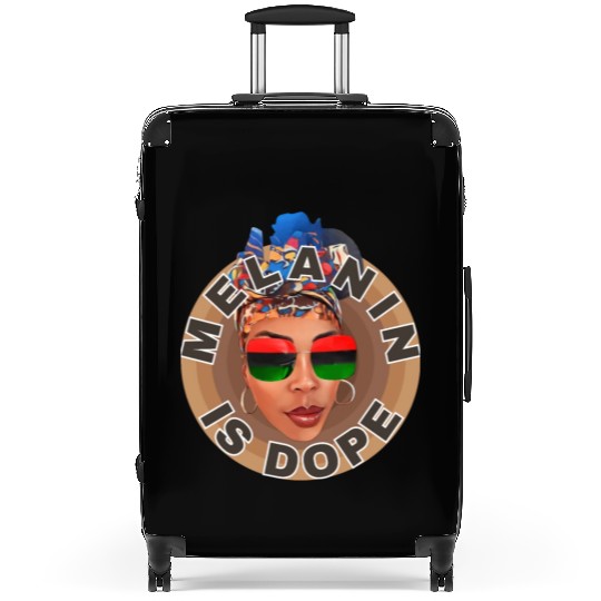 Melanin is Dope, Embracing Our Unique Beauty Suitcases